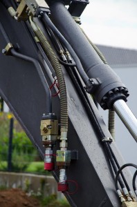 Erdarbeiten Baggerdetail