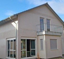 Haus verspachtelt ohne Gerüst