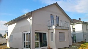 Haus verspachtelt ohne Gerüst