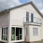 Haus verspachtelt ohne Gerüst