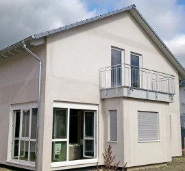 Haus verspachtelt ohne Gerüst