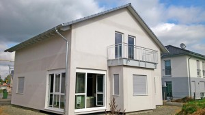 Haus verspachtelt ohne Gerüst