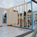 Blick ins halboffene Erdgeschoss