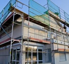 Haus nach erstem Stelltag