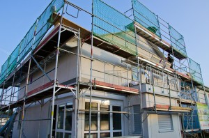 Haus nach erstem Stelltag