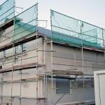 Haus Tag 3 verspachtelt (Nordwestseite)
