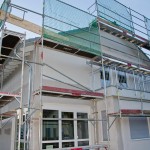 Haus Tag 3 verspachtelt (Südwestseite)