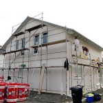 Verputzarbeiten Westwand