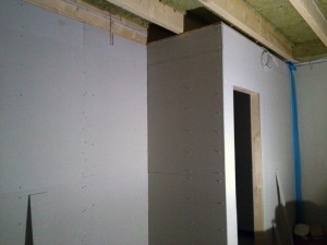 Küche Speisekammer beplankt mit Fermacell-Platten