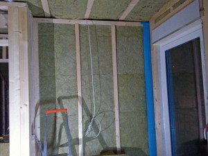 Schlafzimmer Wanddämmung Badwand