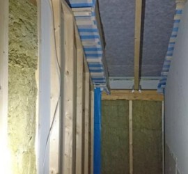 Treppenhaus ohne Rigipsplatten