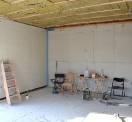 Wohnzimmer mit Fermacellplatten