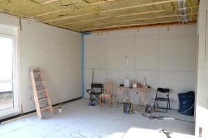 Wohnzimmer mit Fermacellplatten