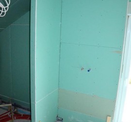 Bad Dusche mit Vorbauwand