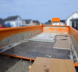 Der leere 10 Kubikmeter Container