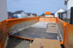 Der leere 10 Kubikmeter Container