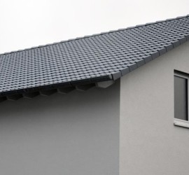 Dach mit Lüftungsauslässen