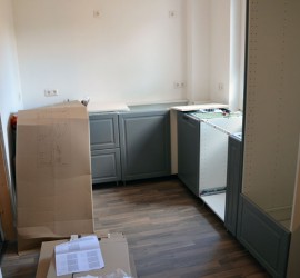 So sah die Küche in der vorletzten Juli-Woche aus