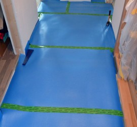 Laminat-Trittschalldämmung im OG-Flur