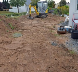 Garten nach erstem Arbeitstag