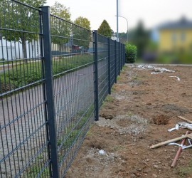 Zaun Gartenseite Ostsicht