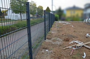 Zaun Gartenseite Ostsicht