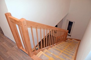 Treppengeländer ausgepackt