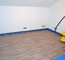 Das verlegte Laminat nach dem ersten Tag