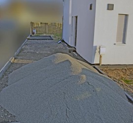 Splittberge fürs Pflasterfundament