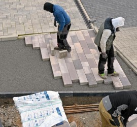 Stellplatz: Das erste Drittel ist gepflastert