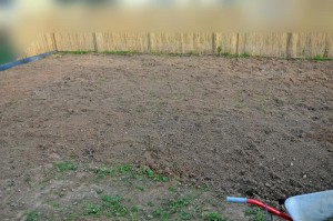 Garten nach dem Jäten