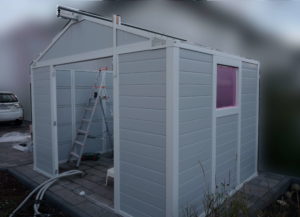 Der Firstbalken sitzt