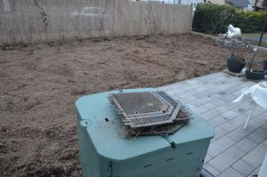Terrassensicht nach Umgraben