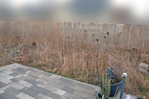 Terrassensicht vorm Umgraben