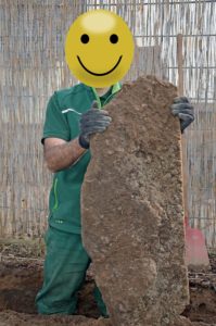 Riesiger Gesteinsbrocken-Fund