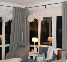 Vorhänge im Wohnzimmer