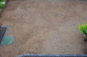 Schlauch ist verlegt - es kann weitergehen